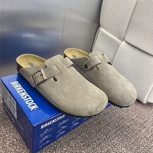 Birkenstock Boston Suede Taupe